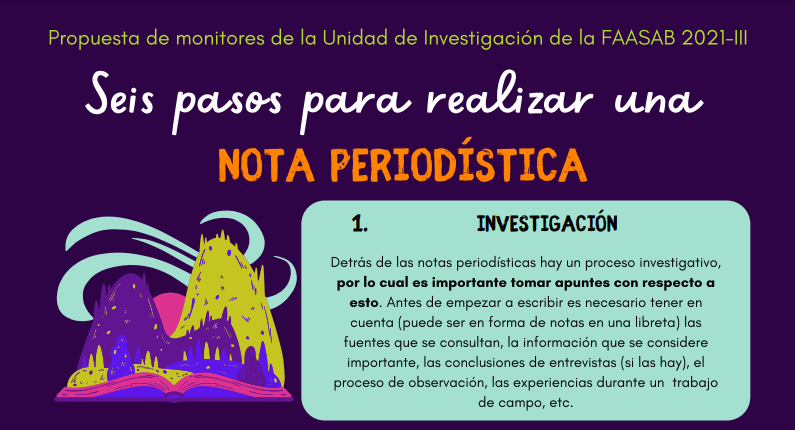 Seis pasos para realizar una nota periodística